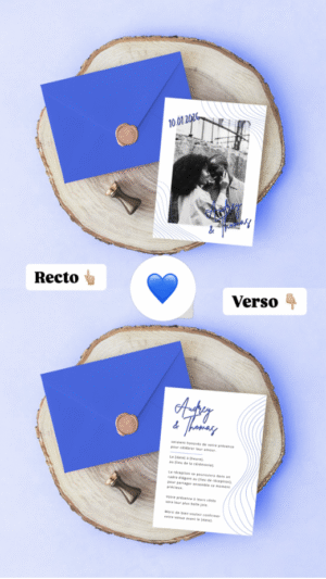 Carte d'invitation - Semi-personnalisable - Graphique