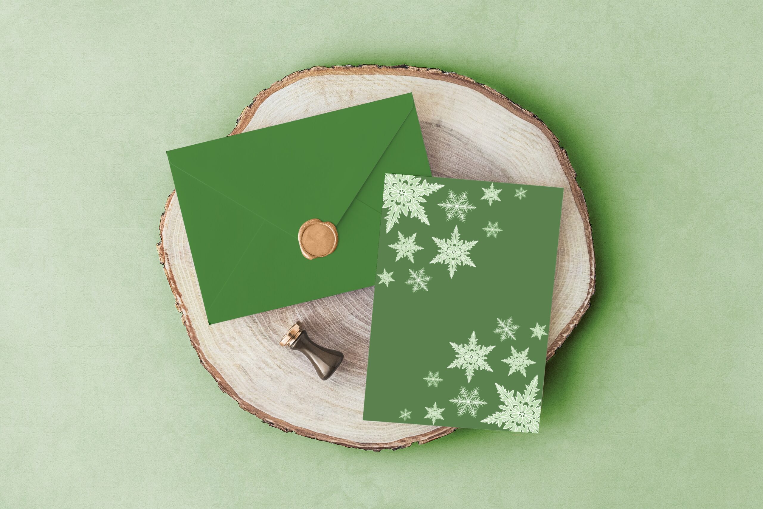 Carte d'invitation - Semi-personnalisable - Avalanche de Flocons – Image 5